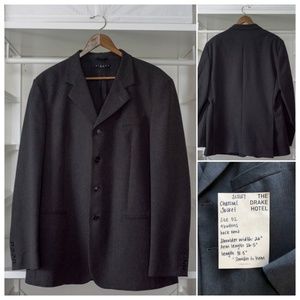 SISLEY Charcoal Gray 4 button Suit Jacket